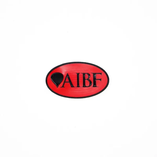 Soft TPU Filament Patch for Hats – Red Oval with Logo