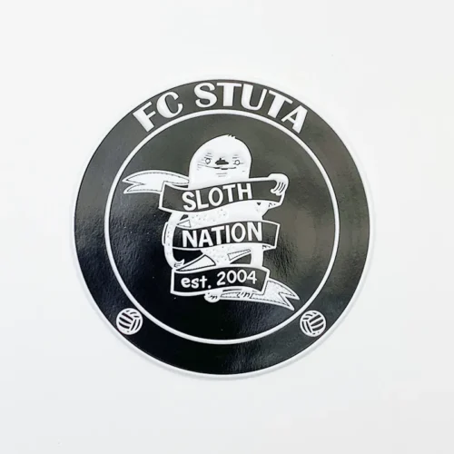 Etiqueta de roupas TPU com ícone branco e layout circular