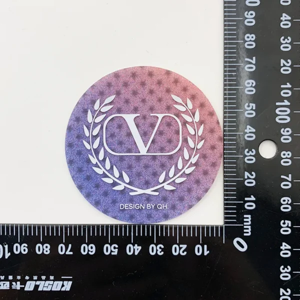 Gradient TPU Clothing Label with Laurel & Logo Design - Image 4