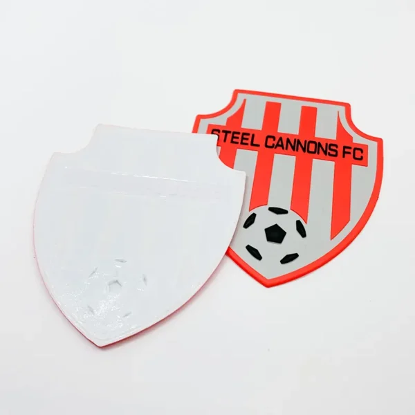 ⁦Custom TPU Clothing Labels with Shield Design for Jerseys⁩ - الصورة ⁦3⁩