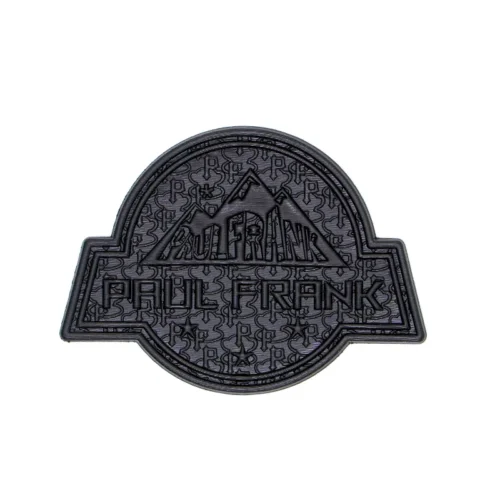 TPU Materiał - Patch de TPU esculpido em preto para mochilas