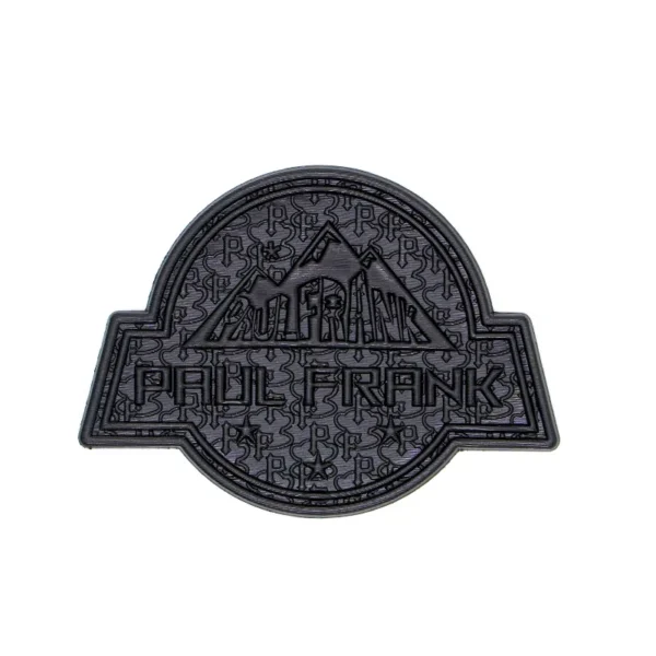 TPU Materiał - Black Carved TPU Patch for Backpacks