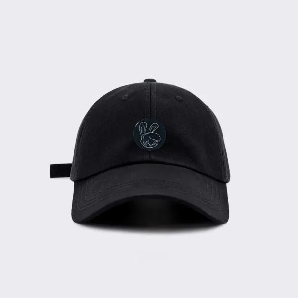 Cute Bunny TPU Plate Patch – Black Hat Embroidery - Image 5