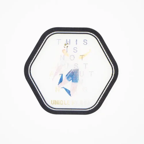 Patch Hexagonal de Poliuretano TPU – Design Gráfico em Movimento