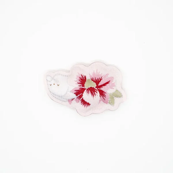 Woven Dress Labels – Floral & Bird Cotton-Filled Tag