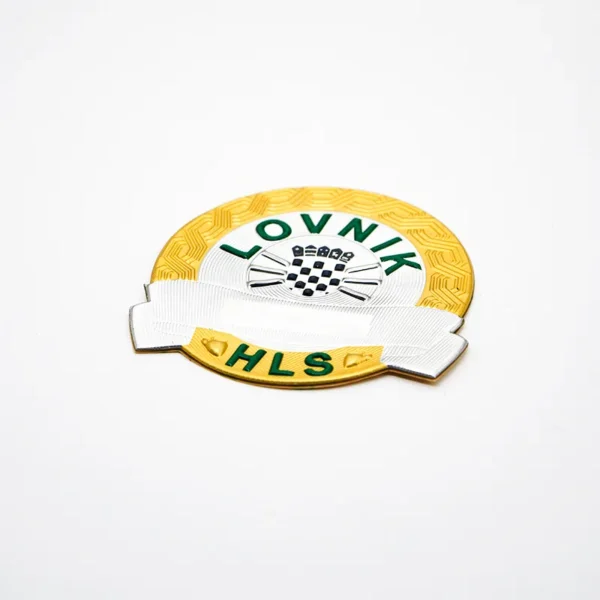 Adhesive TPU Patche with Gold and Silver Crest Design - 이미지 3