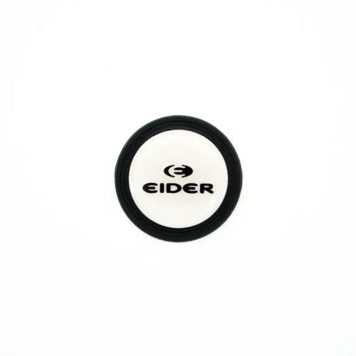 Patches de Airsoft personalizados – Patch circular preto para chapéu com centro branco elevado e texto