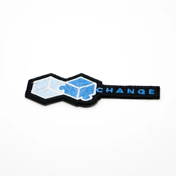 Tech-Inspired Backing for Embroidered Patches with “CHANGE” - Imagen 3