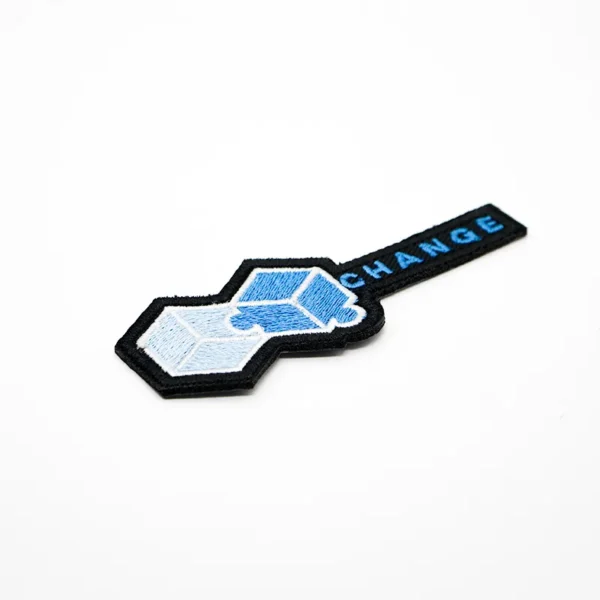 Tech-Inspired Backing for Embroidered Patches with “CHANGE” - Imagen 2