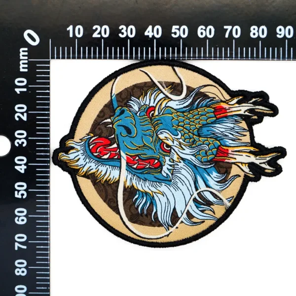 Oriental Blue Dragon Best Woven Labels for Hats - 이미지 5