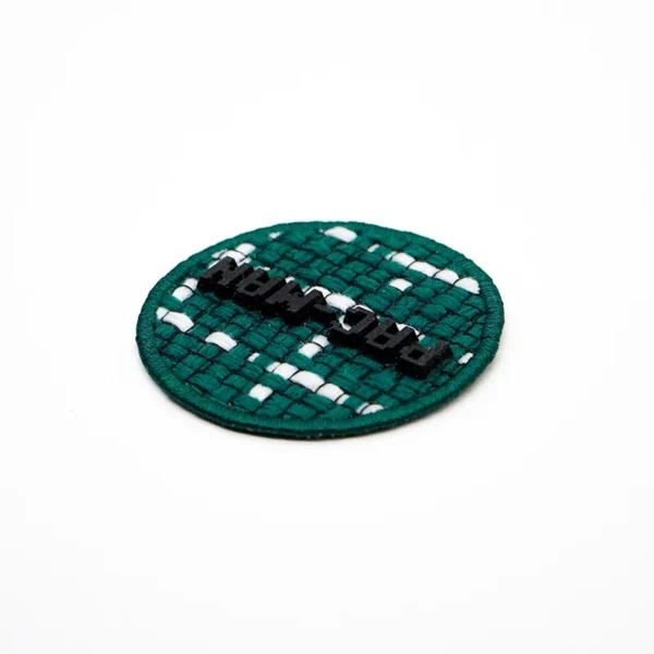 Green Plaid Chenille Patches Bulk for Game Merch – Bulk Order - Imagen 2