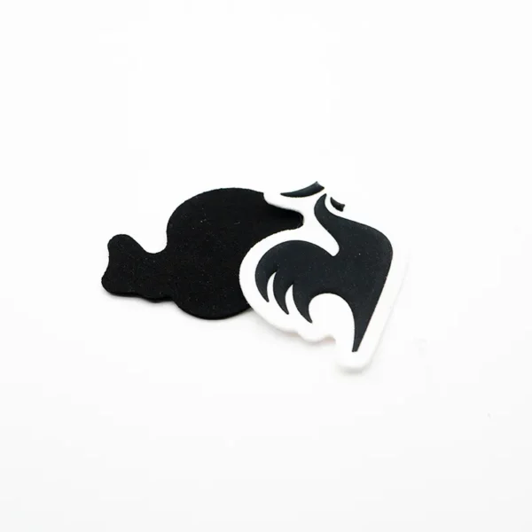 Animal Custom Leather Patch Hat – Black & White - Imagem 3