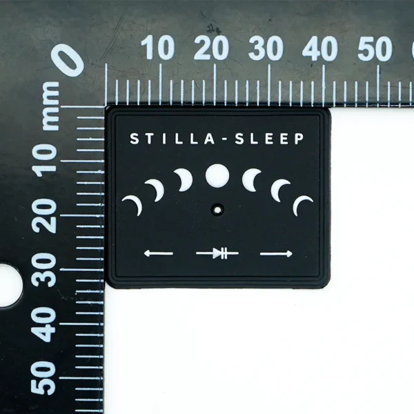 Custom PVC Patches for Hats – “STILLA - SLEEP” with Moon Phases & Sleep-Themed Symbols - Imagen 5