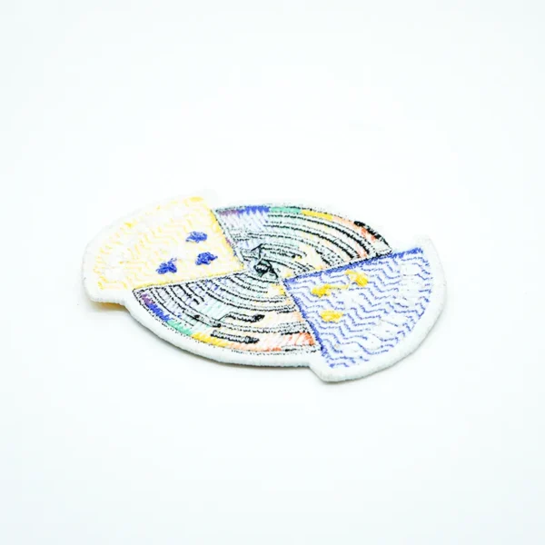 Embroidered Patches Self Adhesive – “SAME TIME” Star Fan Design - immagine 4