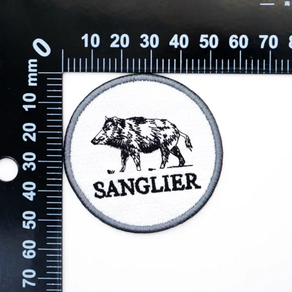 Embroidery Name Patches – Wild Boar “Sanglier” Design - Imagen 4