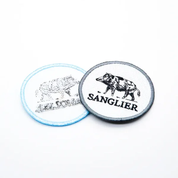 Embroidery Name Patches – Wild Boar “Sanglier” Design - Imagen 3