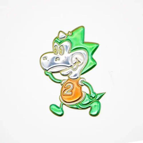 Patches engraçados para chapéus – Emblema de metal de personagem de jogo de desenho animado