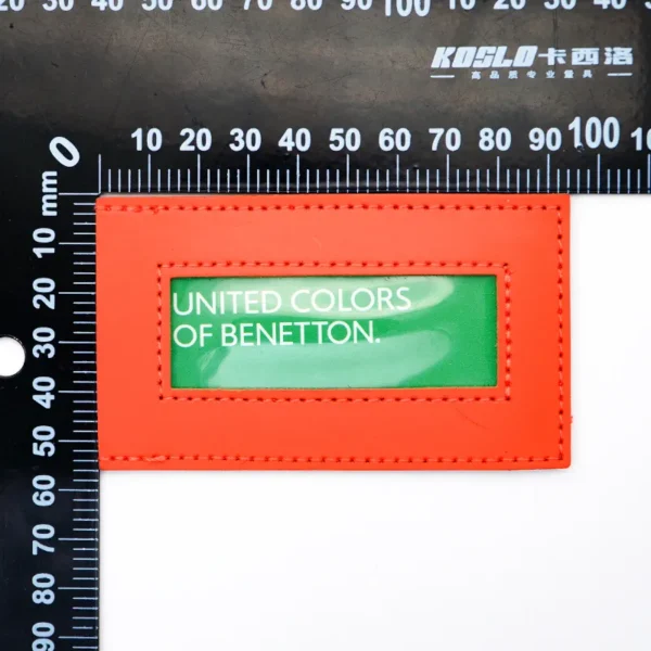 Custom Leather Hangtag with Transparent Window - Imagem 5