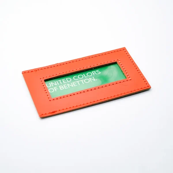 Custom Leather Hangtag with Transparent Window - Imagem 2