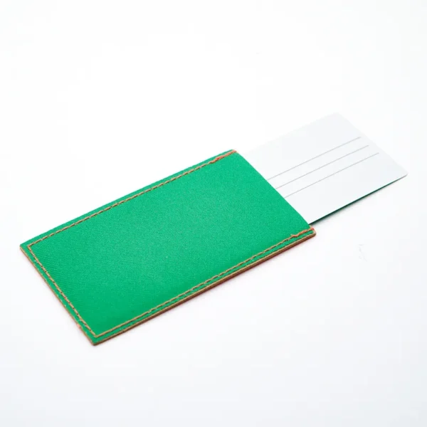 Custom Leather Hangtag with Transparent Window - Imagem 4
