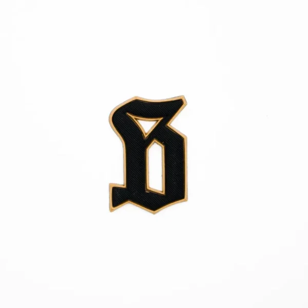 G-Shaped Black Patches Silicone with Yellow Border