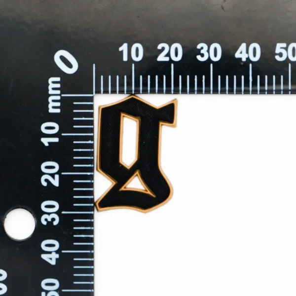 G-Shaped Black Patches Silicone with Yellow Border - immagine 4