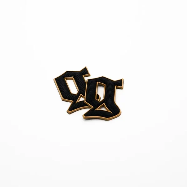 G-Shaped Black Patches Silicone with Yellow Border - immagine 3