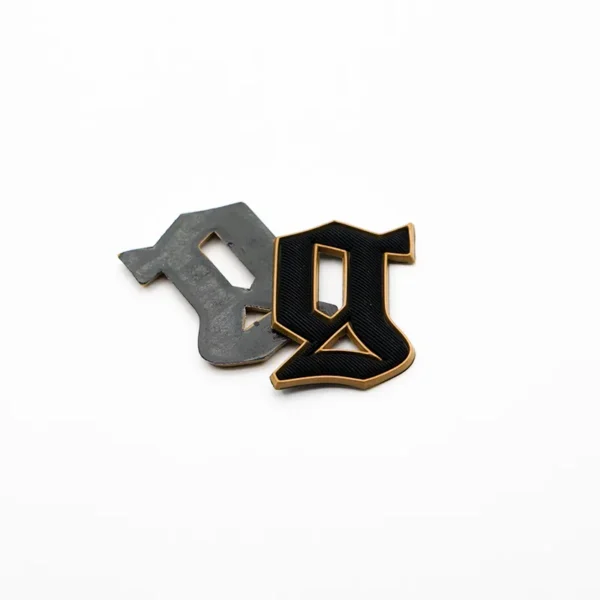 G-Shaped Black Patches Silicone with Yellow Border - immagine 2