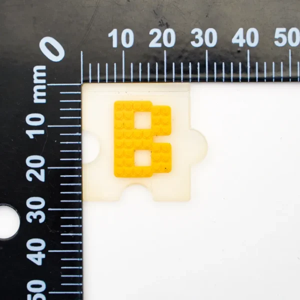 Transparent PVC Hat Patch with Yellow Lego “B” - 이미지 5