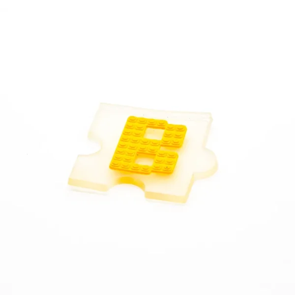 Transparent PVC Hat Patch with Yellow Lego “B” - 이미지 4