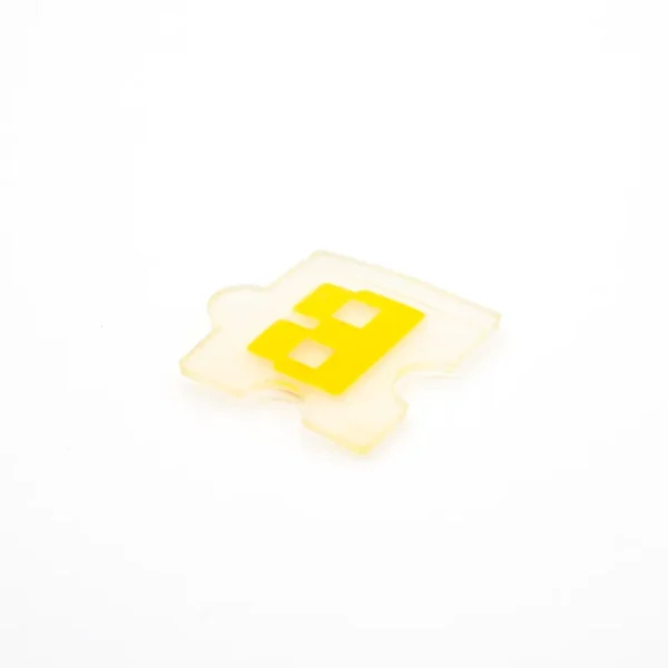 Transparent PVC Hat Patch with Yellow Lego “B” - 이미지 2