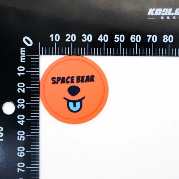 Custom Rubber PVC Patches for Hats – Cartoon Bear Design - 画像 (5)
