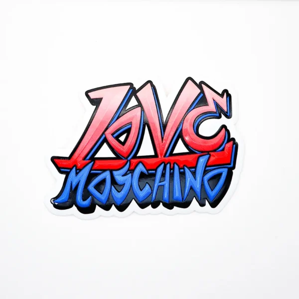 Colorful Graffiti TPU Labels with Custom Text for Backpacks