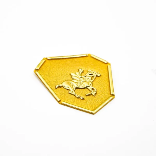 Gold TPU Patches for Clothing with Horse Rider Design - 이미지 3