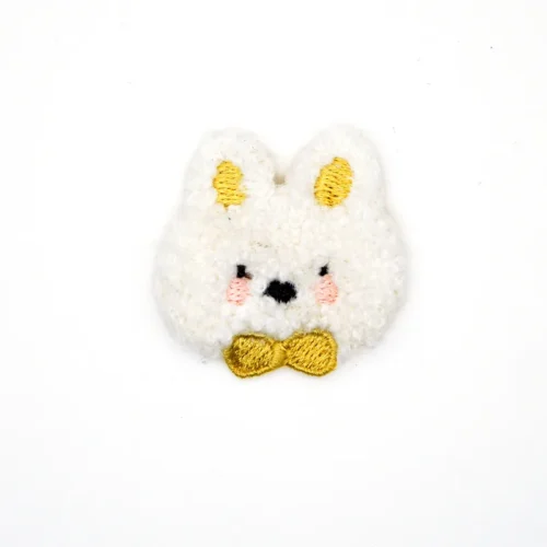 Onde comprar remendos de chenille - Remendo de coelho fofo de chenille