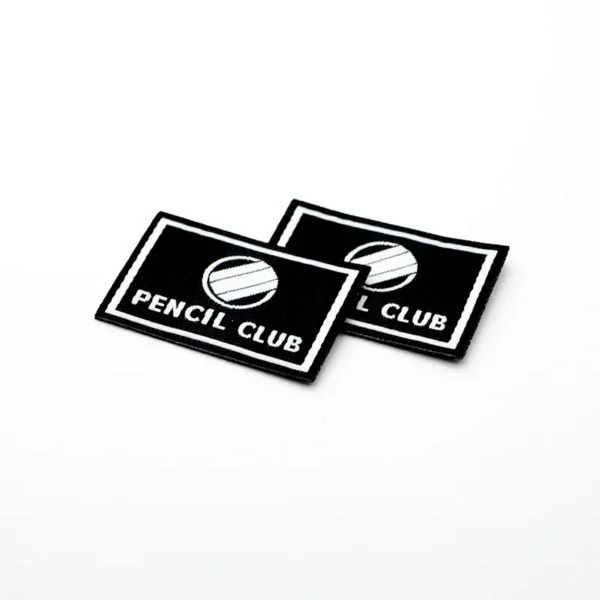 Woven Sewing Labels Personalized for Hats – Black & White - Imagen 3