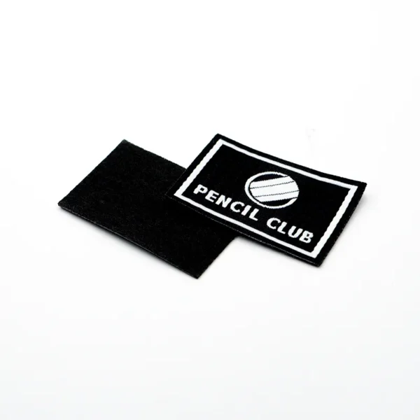 Woven Sewing Labels Personalized for Hats – Black & White - Imagen 2
