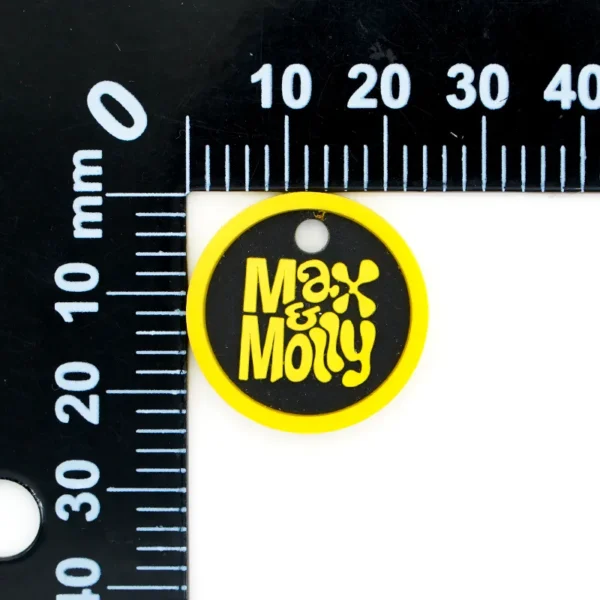 Rubber Crest Patch with 3D Yellow Lettering - Imagem 5