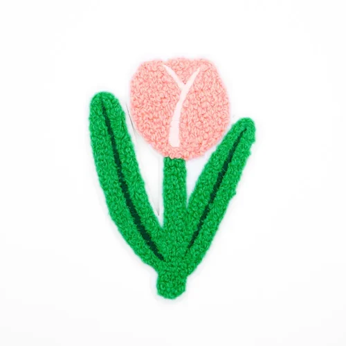 Patches de rosas bordadas para chapéus e roupas