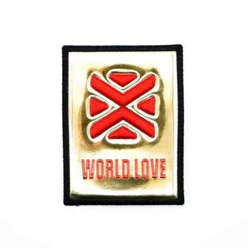 Remendo de filamento TPU dourado – WORLD LOVE