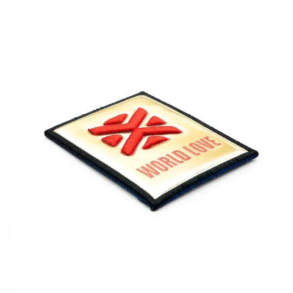 Gold TPU Filament Patch – WORLD LOVE - Imagem 2