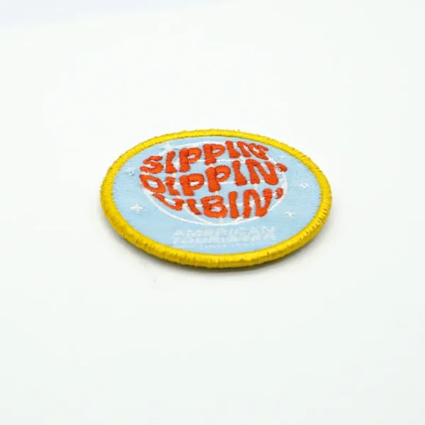 Velcro for Patch – Round Embroidered Backpack Patch - immagine 2