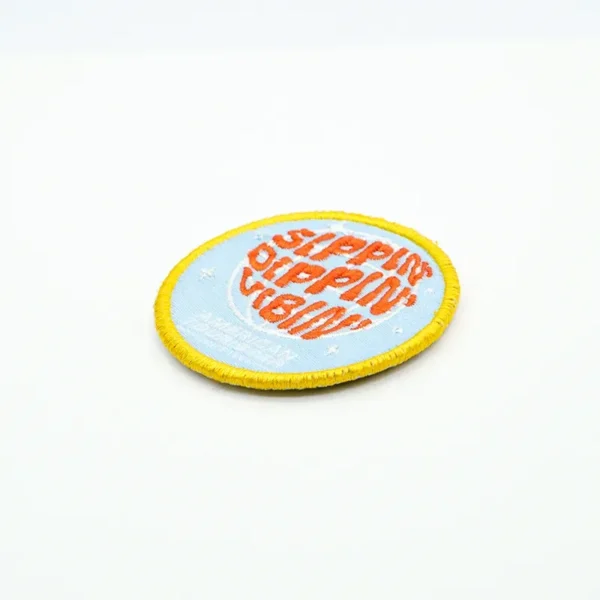Velcro for Patch – Round Embroidered Backpack Patch - immagine 3