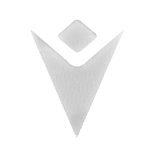 Patch de borracha TPU prateado com geometria abstrata