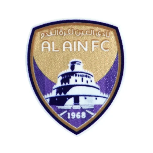 Emblema do escudo do clube de futebol em flanela remendada