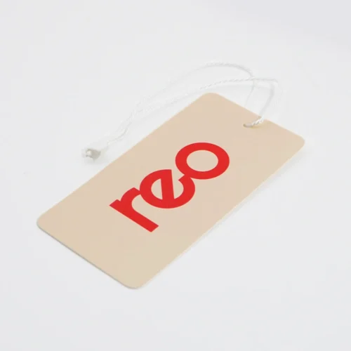 Etiqueta reversible para colgar Ropa personalizada Etiqueta de doble cara